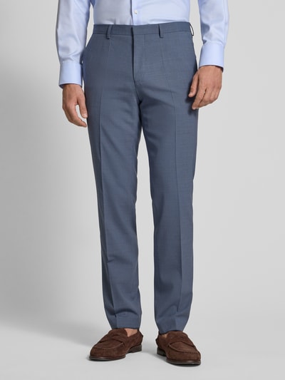 HUGO Slim Fit Anzughose mit Schurwoll-Anteil Modell 'HESTEN' Blau 4