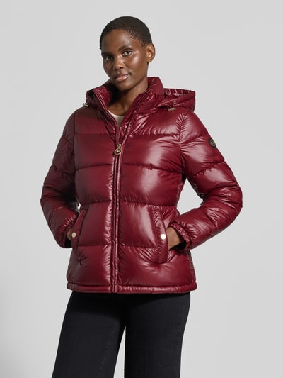 MICHAEL Michael Kors Regular Fit gewatteerd jack met logo-embleem Bordeaux - 4