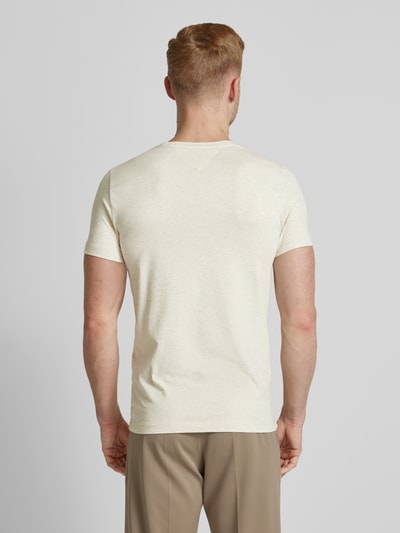 Tommy Hilfiger T-shirt met labelstitching Offwhite - 5