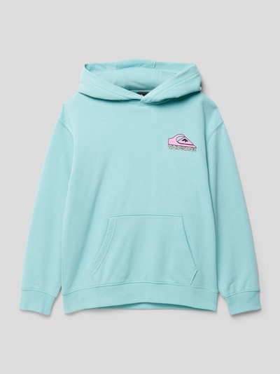 Quiksilver Bluza z kapturem i nadrukiem z logo model ‘DRYBRIDGE’ Oceaniczny 1