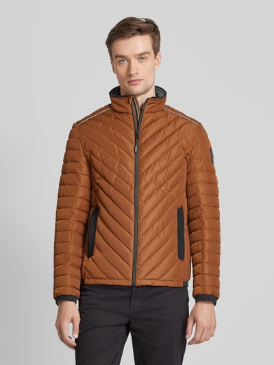 MCNEAL Steppjacke mit Label-Detail Schoko 4