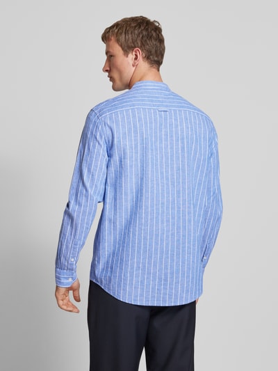 Tommy Jeans Regular fit vrijetijdsoverhemd van een mix van katoen en linnen Bleu - 5