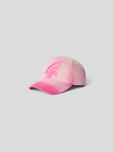 Autry Cap mit Label-Stitching Pink 2