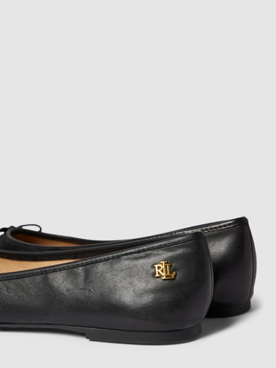 Lauren Ralph Lauren Ballerinas aus Leder Modell 'JAYNA' Black 3