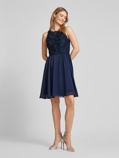 Hey Kyla Cocktailkleid mit Zierbesatz Dunkelblau 1