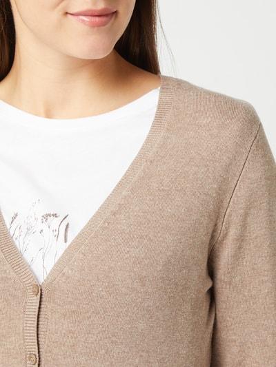 Montego Cardigan mit Viskose-Anteil  Taupe Melange 3