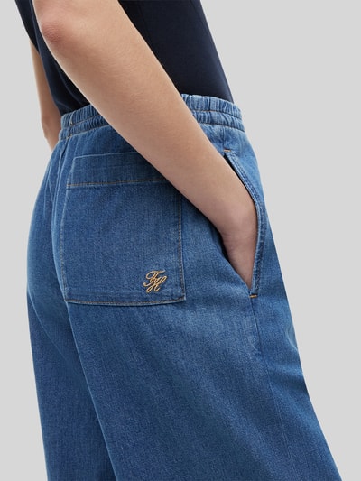 Tommy Hilfiger Loose fit jeans van puur katoen met tunnelkoord Bleu gemêleerd - 3