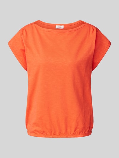 s.Oliver RED LABEL T-shirt in effen design Koraal - 2