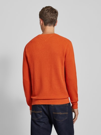 Tommy Hilfiger Gebreide pullover met ronde hals Oranje - 5