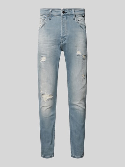 GABBA Jeans mit 5-Pocket-Design Modell 'ALEX' Silber 2