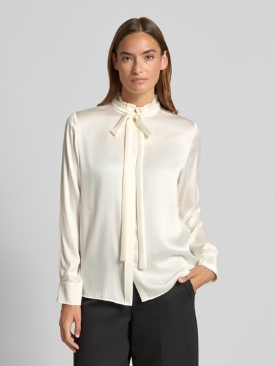 Max Mara Studio Regular Fit Bluse aus Seiden-Mix Modell 'GILLES' Offwhite 4