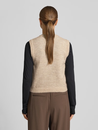 Scotch & Soda Regular Fit Pullunder mit Alpaka-Anteil Beige 5