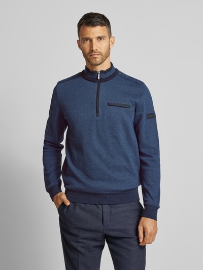 bugatti Sweatshirt mit Stehkragen Marine 4