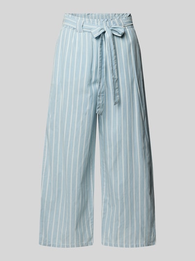 Vero Moda Wide leg culotte van puur katoen, model 'XENIA' Lichtblauw - 2