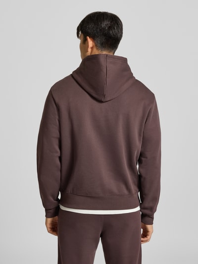 Champion Relaxed Fit Hoodie aus Baumwoll-Mix mit Label-Stitching Schoko 5