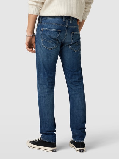 Replay Regular Fit Jeans im Used-Look Modell 'GROVER' Dunkelblau 5