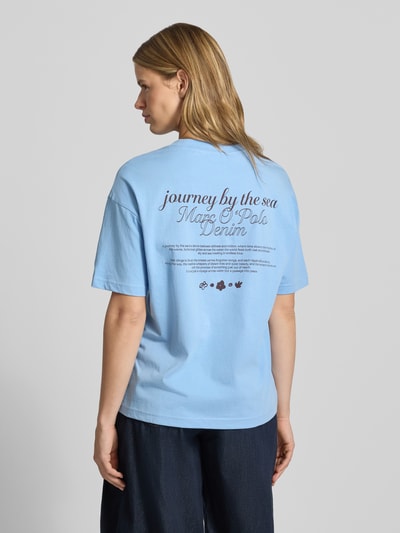 Marc O'Polo DENIM Regular-Fit T-Shirt aus reiner Baumwolle Hellblau 5