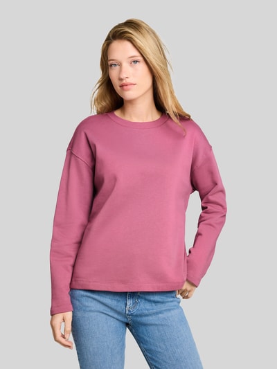 Tom Tailor Denim Regular Fit Sweatshirt aus reiner Baumwolle Pink 4