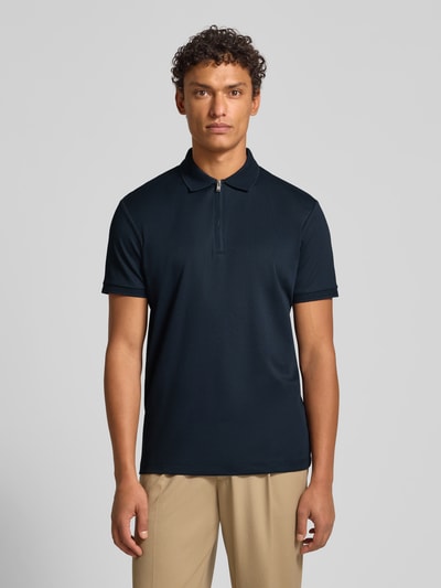 SELECTED HOMME Regular Fit Poloshirt aus Baumwoll-Mix Modell 'FAVE' Marine 4