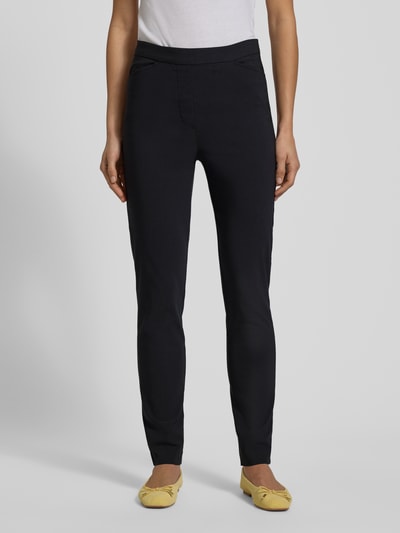Christian Berg Woman Stoffhose mit Eingrifftaschen Dunkelblau 4