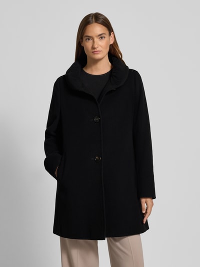 Gil Bret Regular Fit Mantel aus Lanawoll-Mix mit Kaschmir-Anteil Black 4