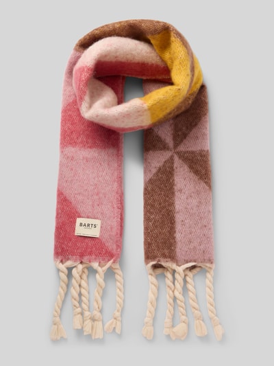 Barts Sjaal met labelpatch, model 'Kristinn' Felroze - 1