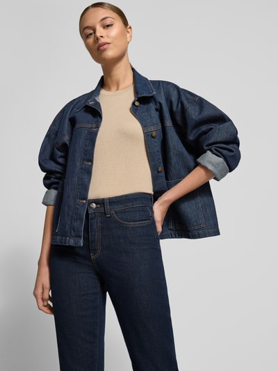 Marc Cain Feminine Fit Jeans in verkürzter Passform Marine 3