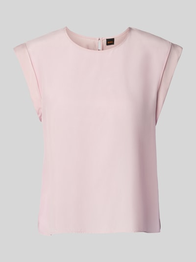 BOSS Orange Regular Fit Blusentop aus Cupro-Viskose-Mix Modell 'IRNETTE' Rosa 2
