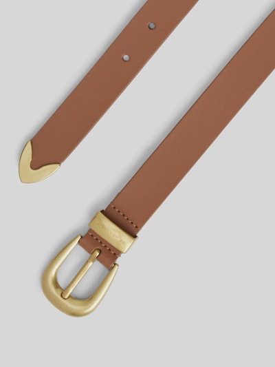Tommy Hilfiger Riem van puur leer model 'NEW WEST 2.5' Cognac - 2