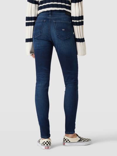 Tommy Jeans Skinny fit jeans met labelstitching, model 'NORA' Jeansblauw - 5