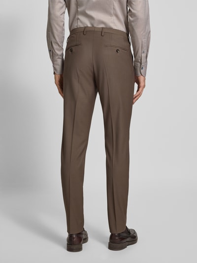 Cinque Spodnie do garnituru o kroju regular fit w kant model ‘Monopoli’ Średniobrązowy 5