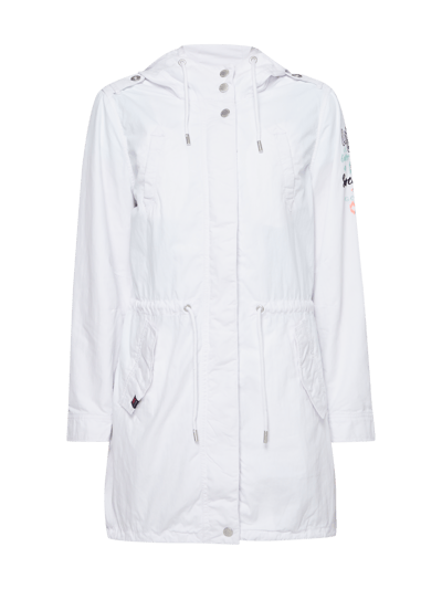 Soccx Parka mit Logo-Stickerei Weiss 2