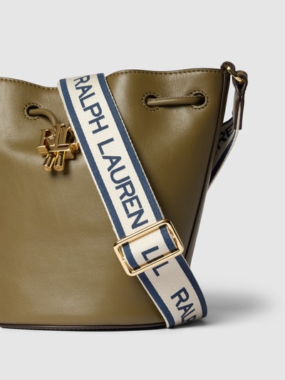 Lauren Ralph Lauren Bucket bag met labeldetail, model 'ANDIE' Olijfgroen - 3