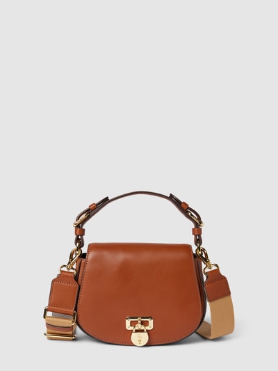 Lauren Ralph Lauren Crossbody Back aus Leder mit Label-Detail Cognac 1