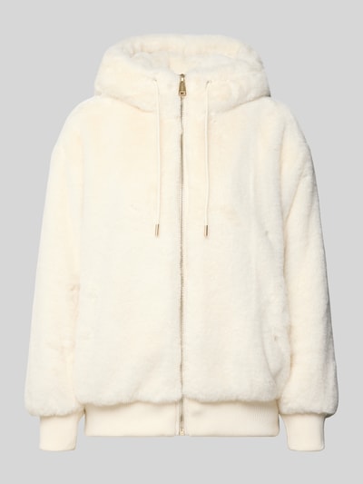 Guess Jacke aus Kunstfell mit Reißverschluss Modell 'LUCREZIA' Ecru 2