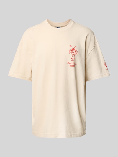 DEUS EX MACHINA T-shirt z nadrukiem z logo Złamany biały 2