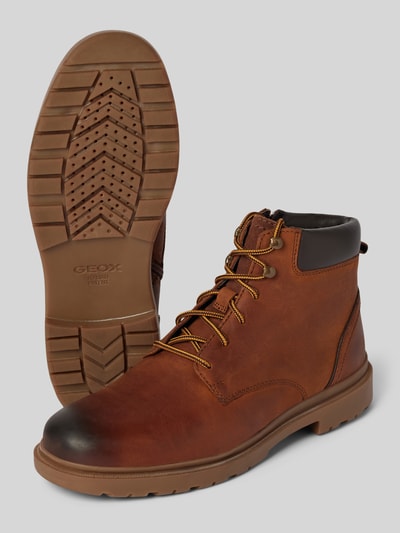 Geox Lederboots mit Zugschlaufe Modell 'ANDALO' Cognac 4