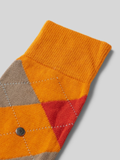 Burlington Socken mit Label-Detail Orange 2