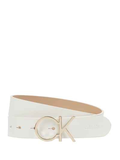 CK Calvin Klein Gürtel aus Leder Weiß 1