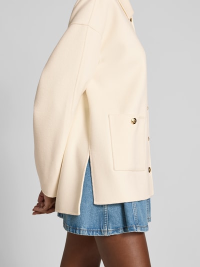 Anine Bing Regular Fit Jacke mit Pattentaschen Offwhite 3