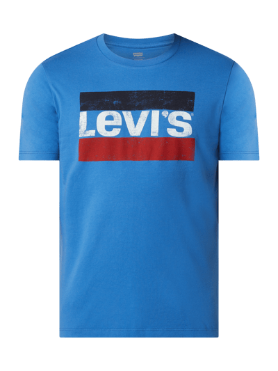 Levi's® T-shirt o kroju standard fit z logo Królewski niebieski 2