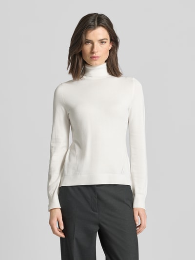 comma Strickpullover mit Rollkragen Weiss 4
