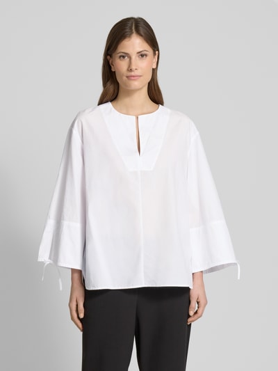 ECOALF Relaxed fit blouse met V-hals, model 'JENAALF' Wit - 4