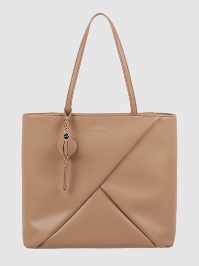 Liu Jo White Shopper in Leder-Optik Sand 1