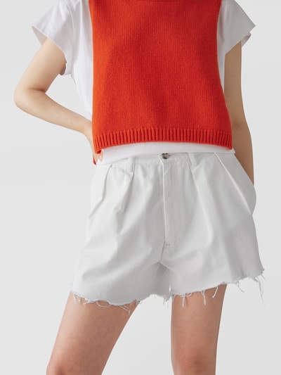 Denimist Jeansshorts im Distressed-Look Weiß 3