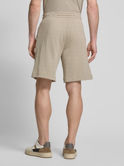 CK Calvin Klein Regular fit sweatshorts met labeldetail Beige - 5