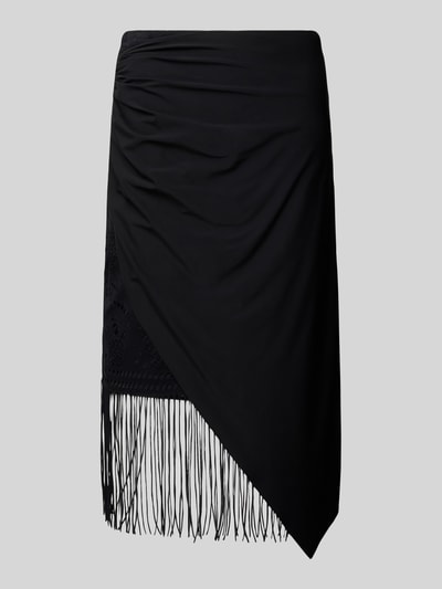 Sportalm Midirok met franjes Zwart - 2