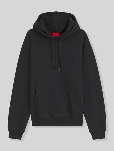 HUGO Regular Fit Hoodie aus reiner Baumwolle Modell 'Dikenhood' Black 2