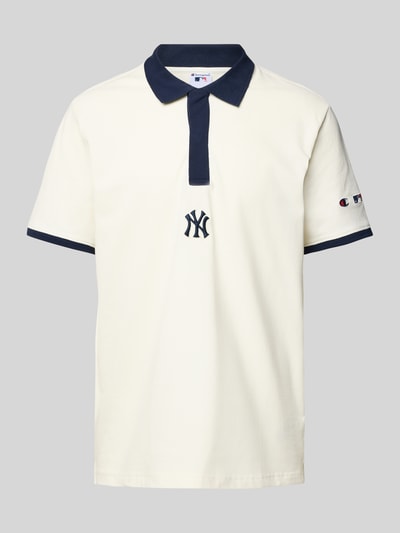 CHAMPION Koszulka polo z wyhaftowanym logo Złamany biały 2