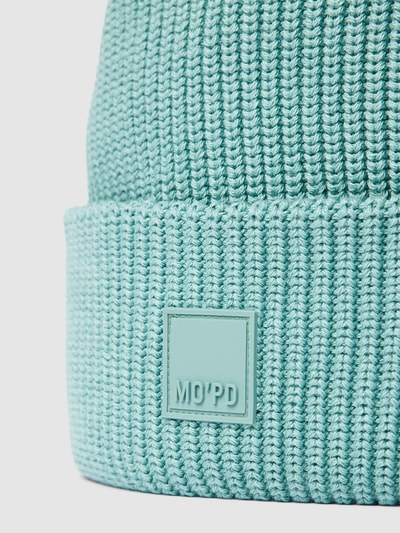 Marc O'Polo Denim Beanie mit Label-Detail Mint 2